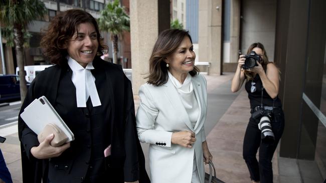 Lisa Wilkinson arrives at the Federal Court in Sydney. Picture: NCA NewsWire/Simon Bullard.