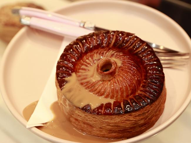 Lodes’ $20 LuMi Pithivier pie, which takes 3 days to make and has a "chimney" in the centre were chicken sauce is poured in. Picture: Tim Hunter.