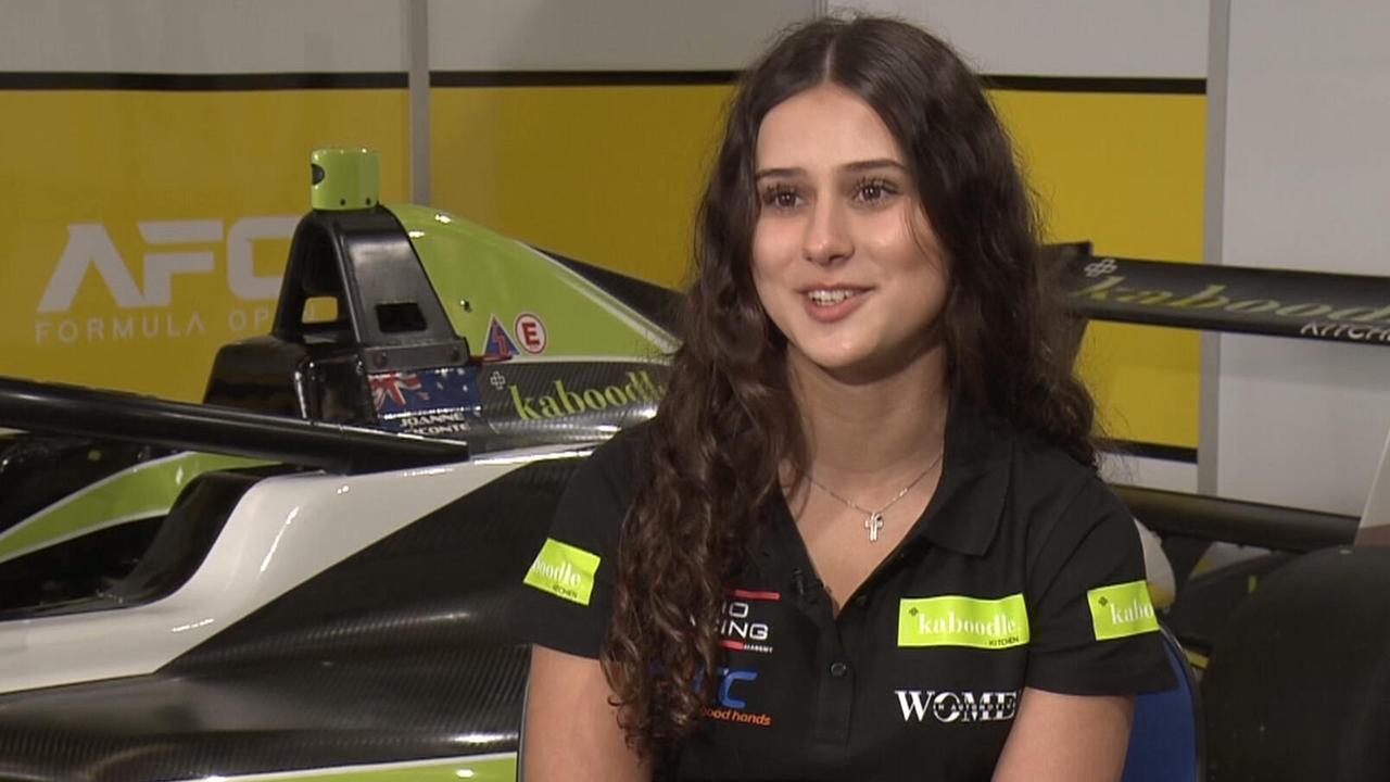 Aussie teen powers towards historic F1 dream, at 240km/h without a drivers licence