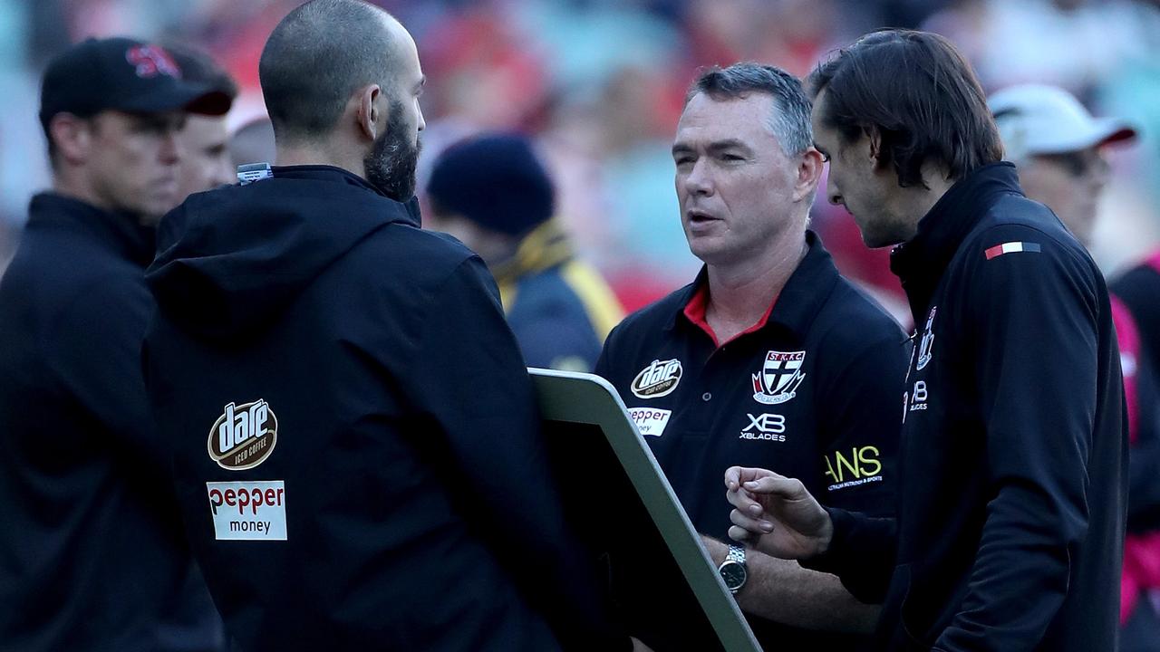 The Saints fell apart against the Magpies. Picture: AAP Images