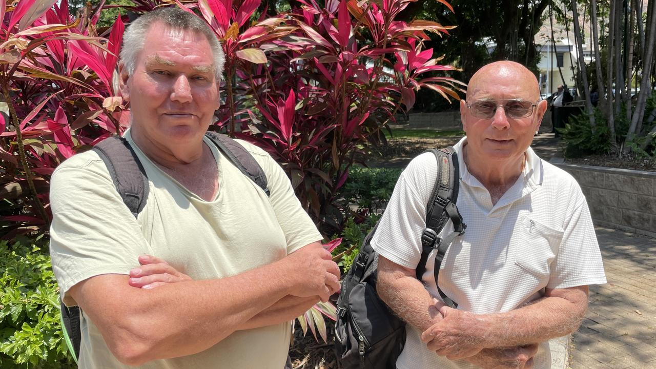 Magnetic Island retirees Mark Fishburn, 68, and Tony Green, 80, are concerned that they might be evicted from Amaroo on Mandalay. Picture: Leighton Smith.