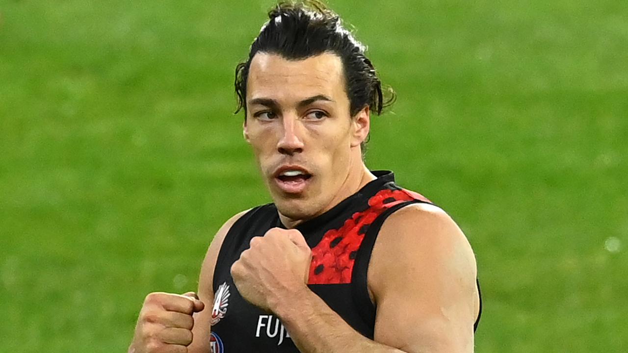 Essendon’s Dylan Shiel will miss two weeks after failing at the AFL Tribunal. (Photo by Quinn Rooney/Getty Images)