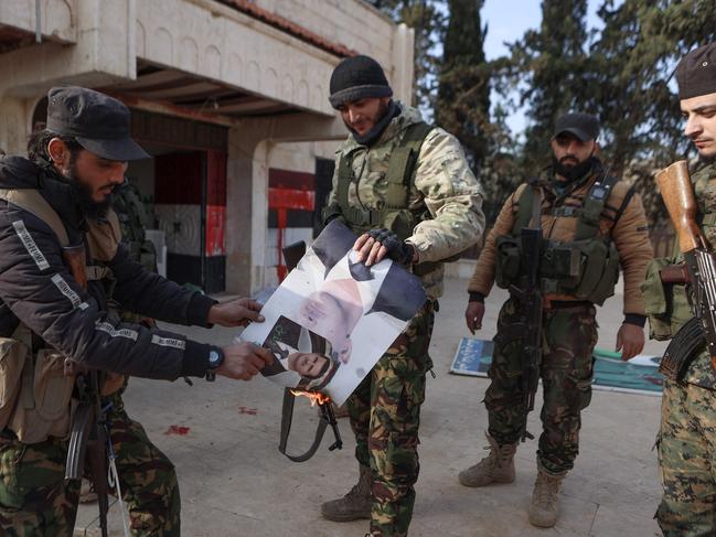 Jihadists with Hayat Tahrir al-Sham (HTS) took northern Aleppo province. Picture: Aaref Watad/AFP