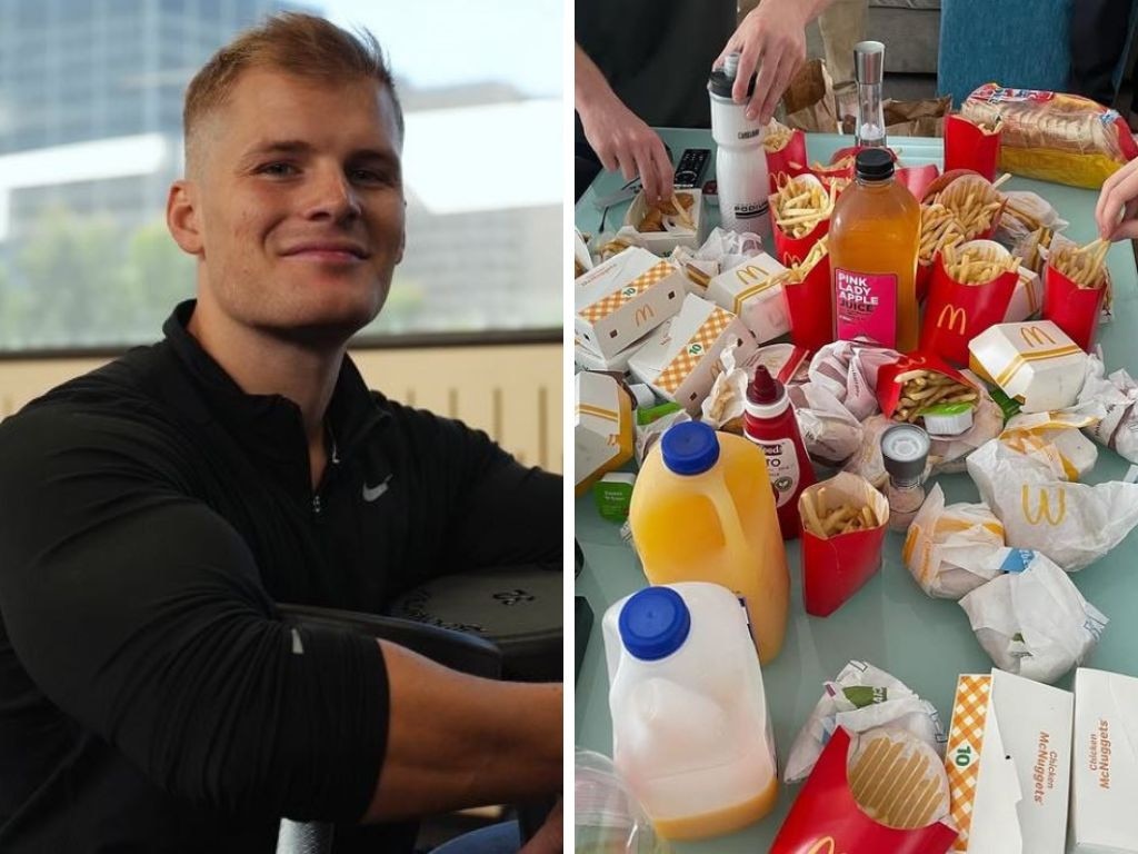 Getting the guns out and the food he misses the most. Photos: Instagram