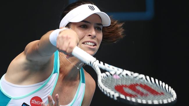 Ajla Tomljanovic is hoping to improve on her Grand Slam record at this year’s Australian Open. Picture: Michael Klein