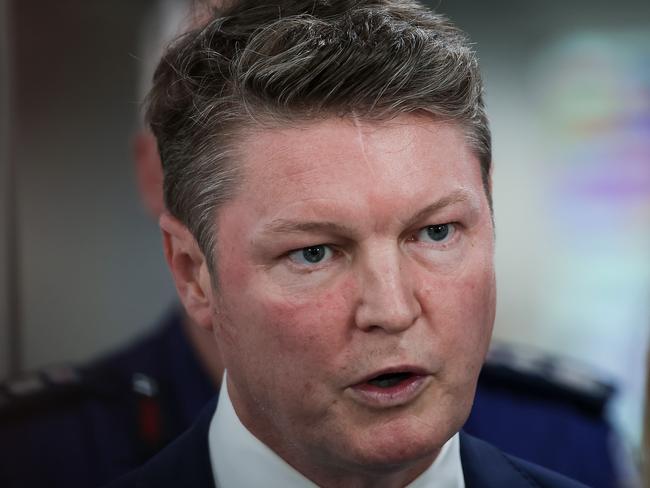MELBOURNE, AUSTRALIA.NewsWire Photos. DECEMBER 23, 2024. Deputy Premier Ben Carroll addresses the media with Boxing Day to be declared a state wide day of Total Fire Ban with temperatures to hit 40 degrees and above as current bushfires may be impacted.Picture: NewsWire/Ian Currie