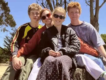 Julia Roberts with her three kids. Picture: Instagram
