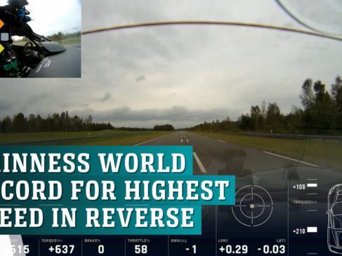 Rimac Nevera earns Guinness World Record for highest speed in reverse