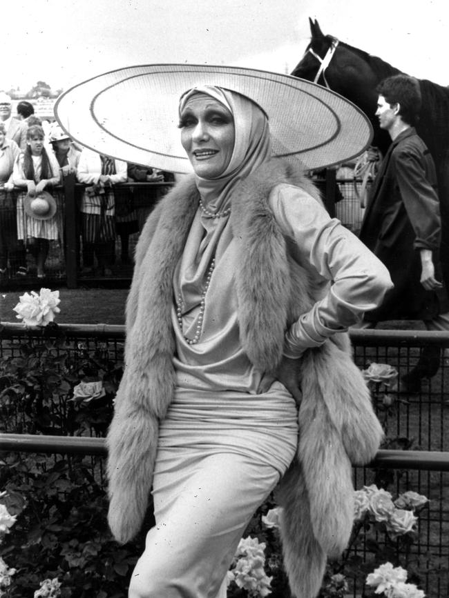 Jeanne Little at the 1983 Melbourne Cup.