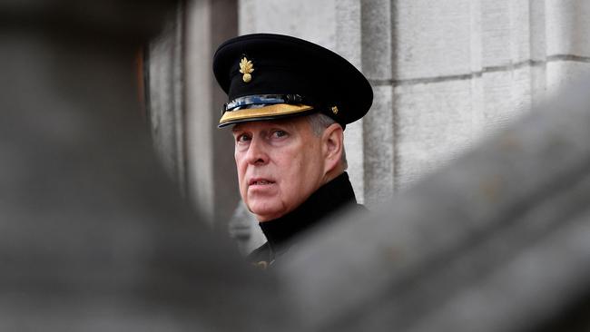 Prince Andrew, the Duke of York, is now in virtual hiding. Picture: AFP