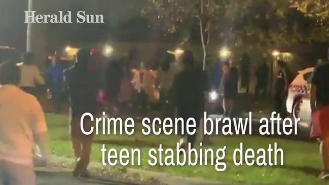 Crime Scene Brawl After Teen Stabbing Death | News.com.au — Australia’s ...