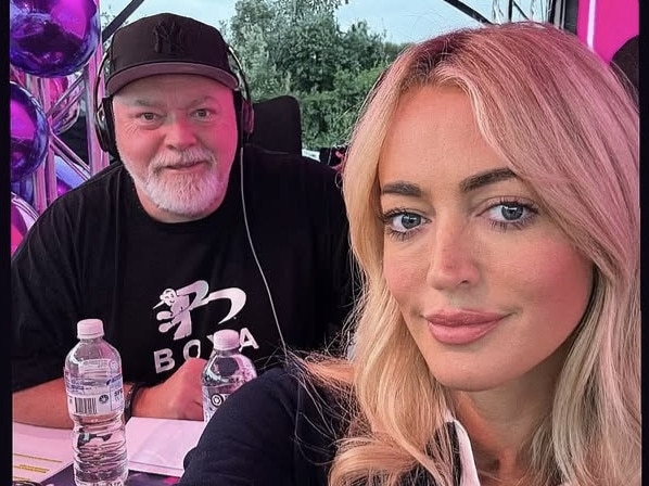 Kyle Sandilands and Jackie 'O' Henderson  in Melbourne on March 11, 2025.Picture: Supplied/Instagram