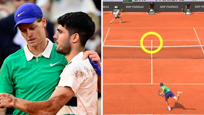 Carlos Alcaraz called it good. Photo: STAN Sport.