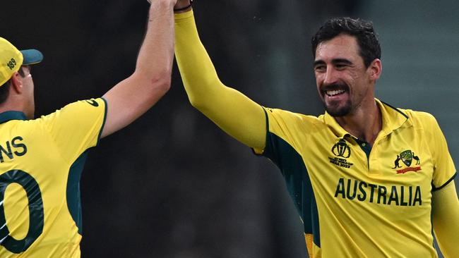 Akram calls Mitch Starc an ‘ideal bowler’. Picture: Arun Sankar/AFP