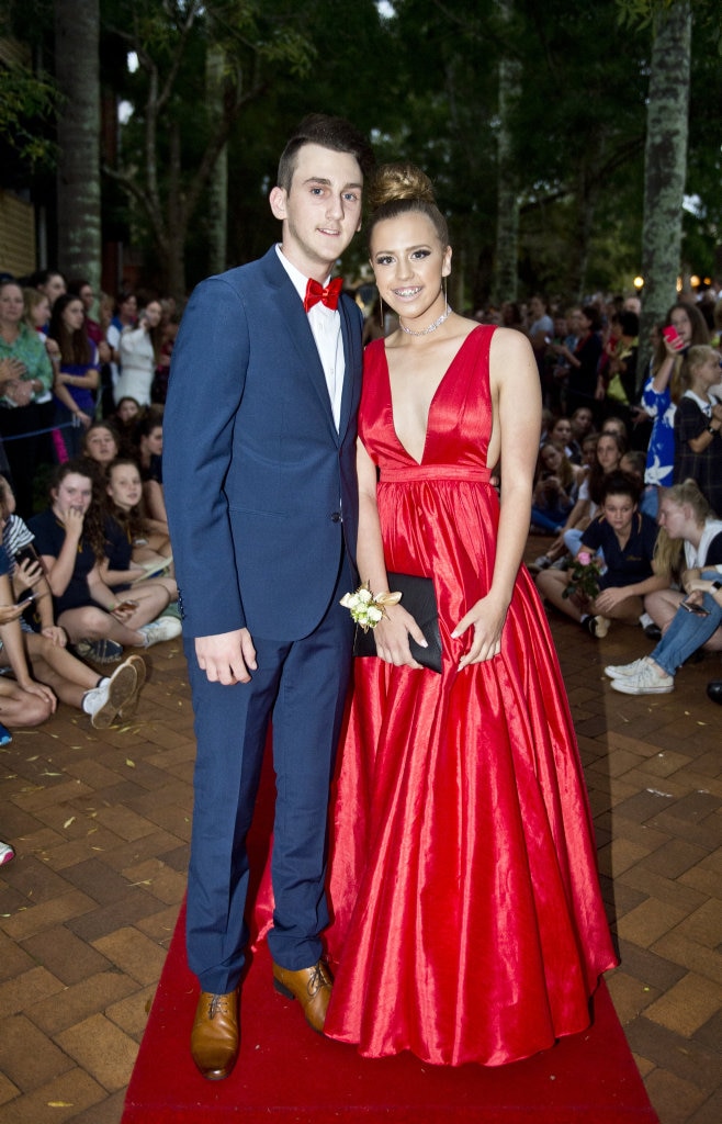( From left ) Alex Schmolke and Nicole Pengelly. Picture: Nev Madsen