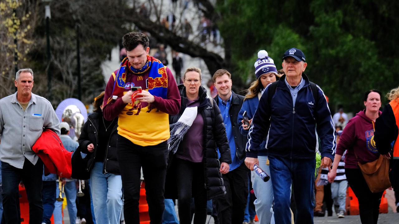 Brisbane won through to the grand final on Saturday. Picture: NewsWire/Luis Enrique Ascui.