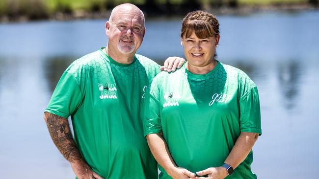 Brett and Belinda Beasley, ahead of their annual Walk for Jack fundraiser for the Jack Beasley Foundation. Picture: Nigel Hallett