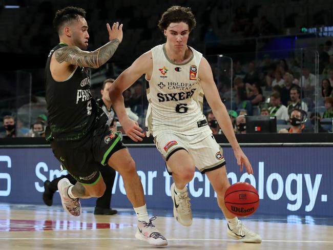 Adelaide rookie Josh Giddey is expected to be a first-round pick in the 2021 NBA draft. Picture: Graham Denholm/Getty Images