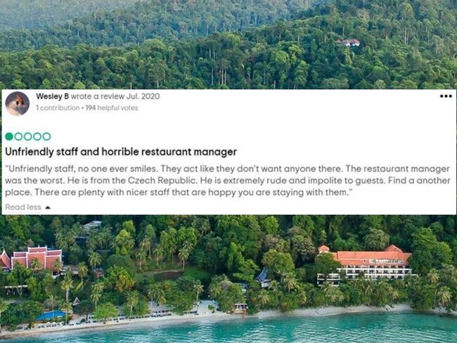 Review gets man arrested in Thailand.