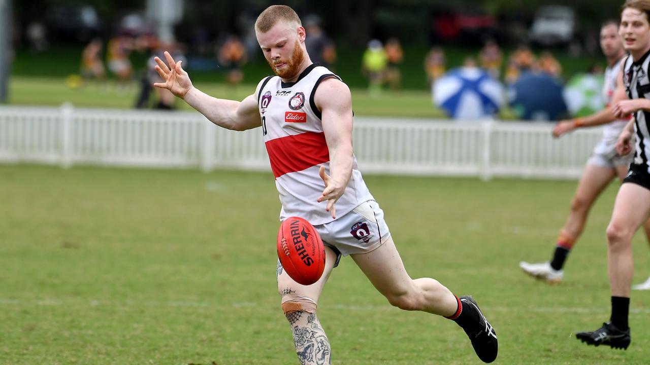 Redland-Victoria Point player Brock Aston QAFL match between Sherwood v Redland-Victoria Point Saturday April 9, 2022. Picture, John Gass