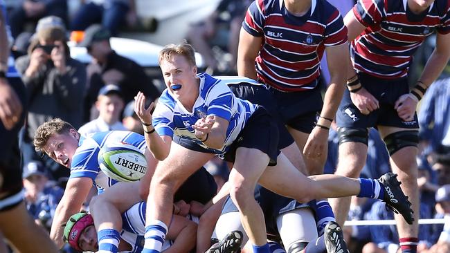 Finn Hearn in action for Nudgee College. Picture: Richard Gosling