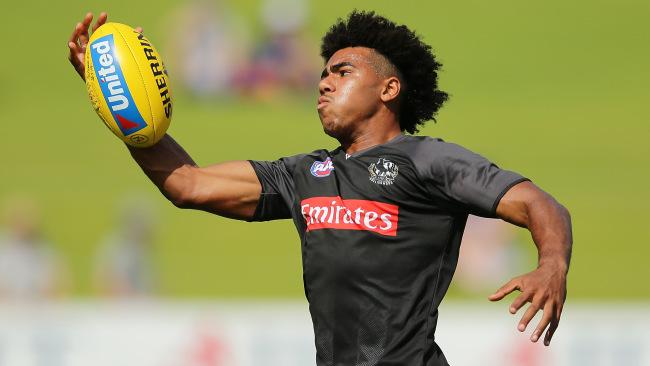 Collingwood young gun Isaac Quaynor.