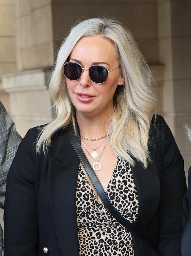 Amy Prokopec outside the Adelaide District Court after an earlier hearing. Picture: NCA NewsWire / David Mariuz