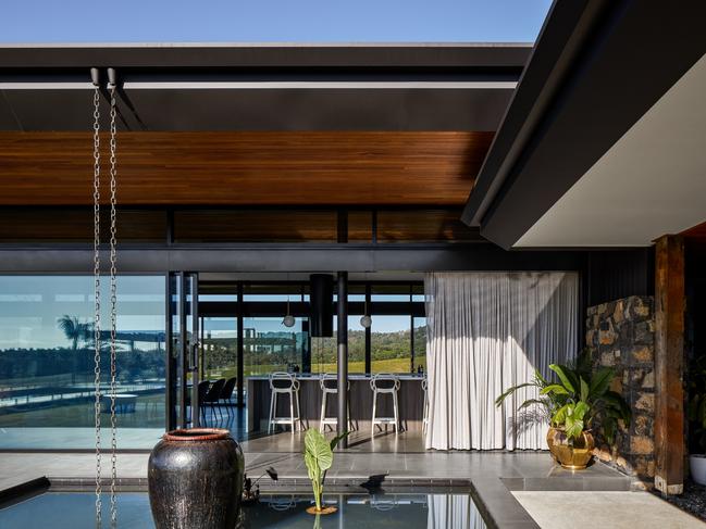 Indoor/outdoor flow is fundamental to this house built by Hammerhead Building Projects.