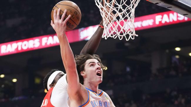 Josh Giddey has played a key role in the Thunder’s recent run of form. Picture: Mark Blinch/Getty Images/AFP