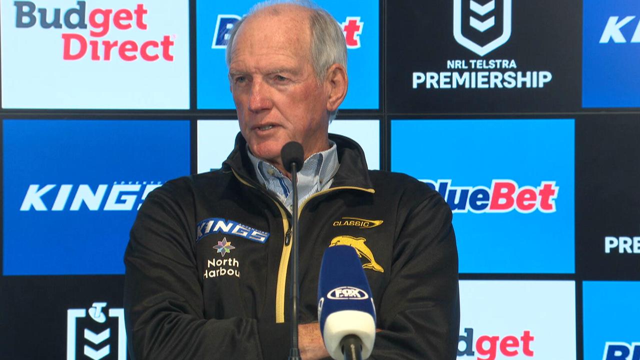 NRL 2023: Wayne Bennett press conference, Dolphins v Knights, Perth, journalist, what did he say