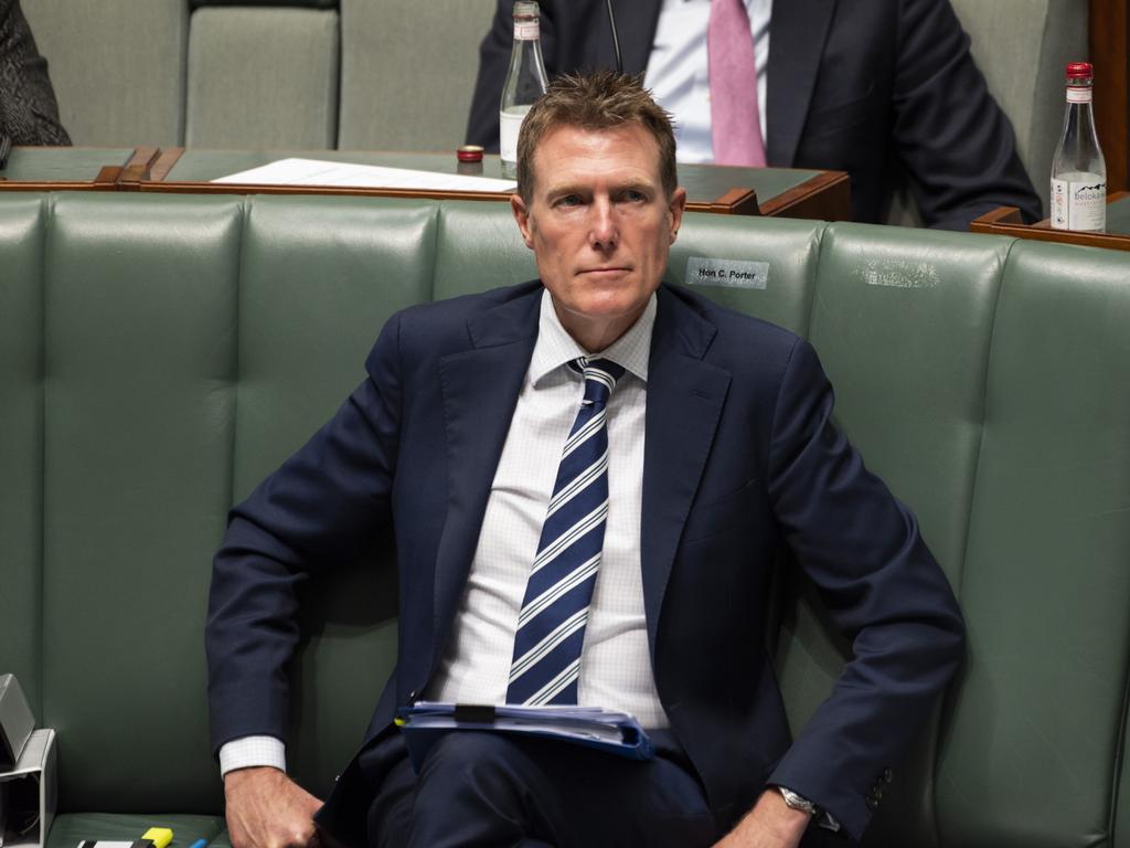 Industry Minister Christian Porter is the subject of historic rape allegations, which he strenuously denies. Picture: NCA NewsWire / Martin Ollman