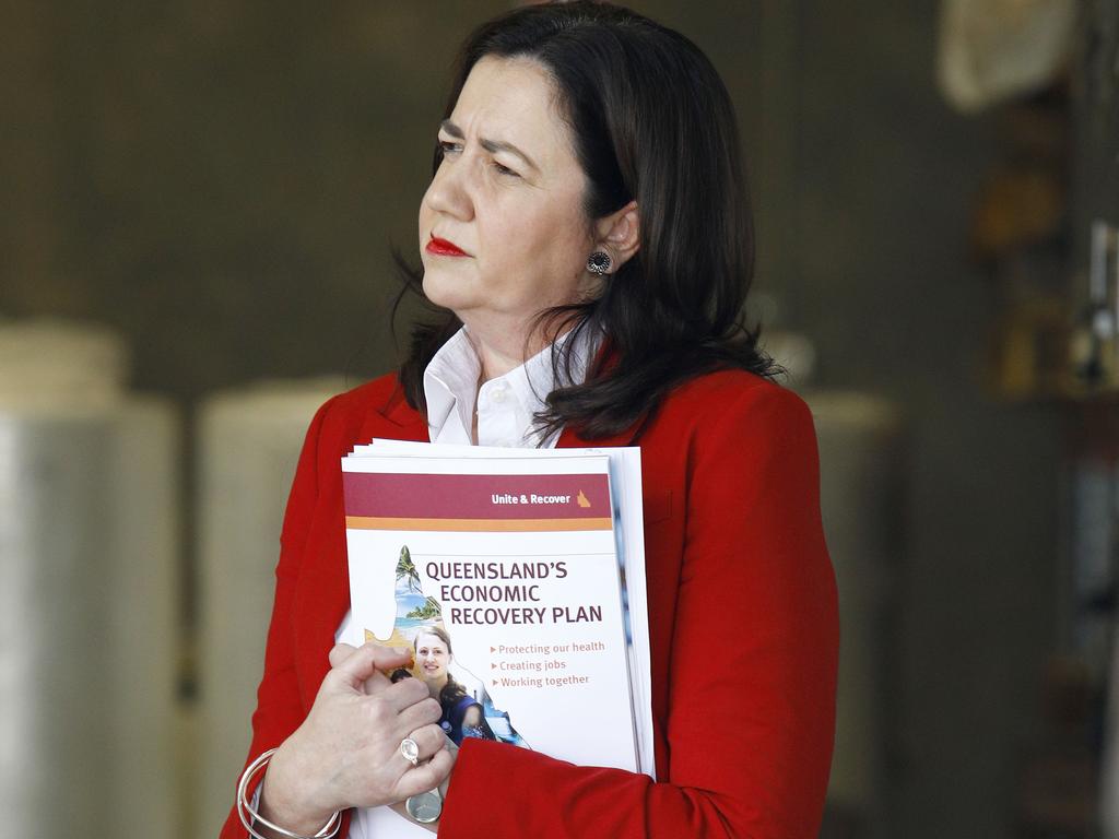 According to Newspoll, 63 per cent of voters are satisfied with Queensland Premier Annastacia Palaszczuk. Picture: NCA NewsWire/Tertius Pickard