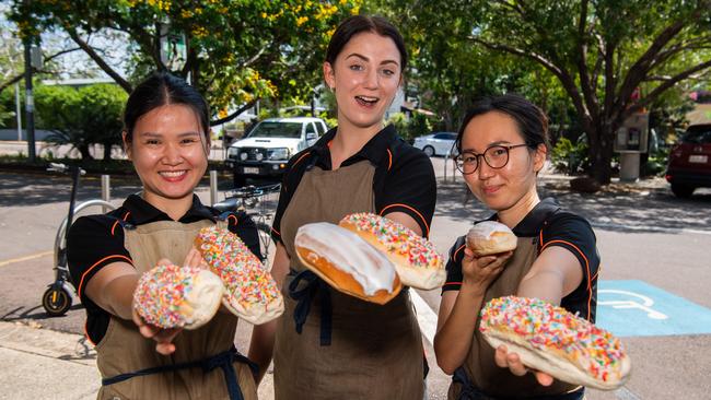 Parap Bakery team members has had praise heaped upon it after its finger buns were the best in the Territory. Picture: Pema Tamang Pakhrin