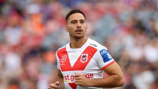 The Dragons were denied a first-half try after a double bunker blunder. Picture: Ashley Feder/Getty