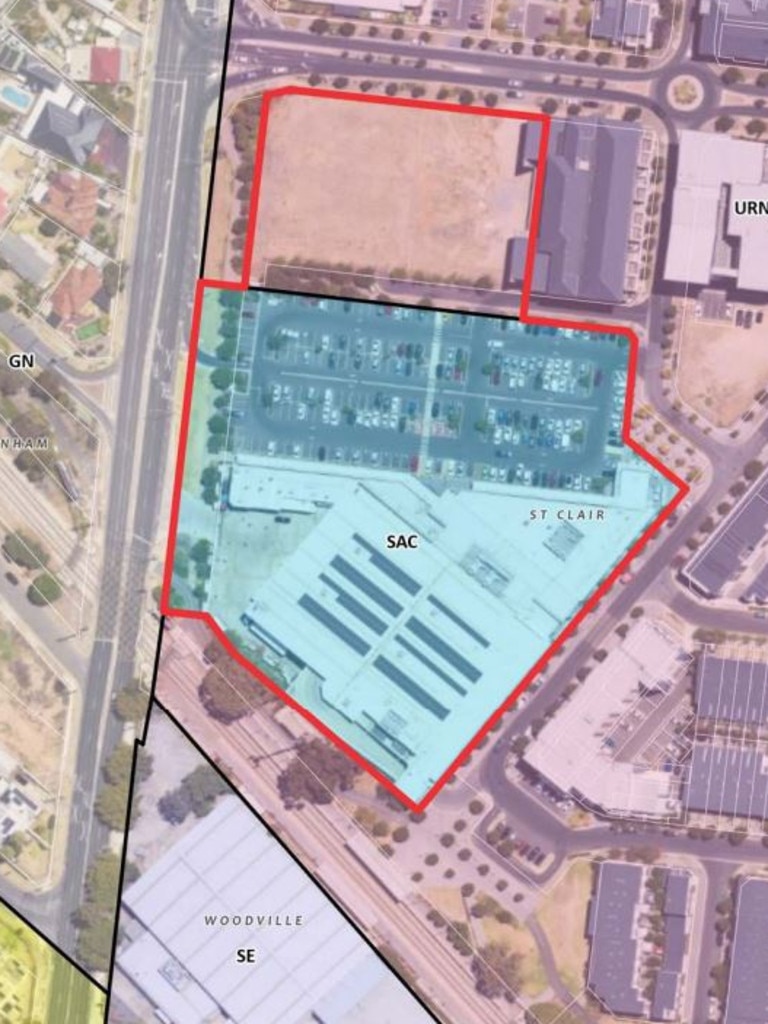 A huge redevelopment is proposed for St Clair Village shopping centre in Cheltenham.