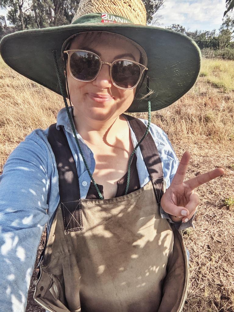 Joanne Dean swapped her comfortable office job to become a plum-picker in Stanthorpe.