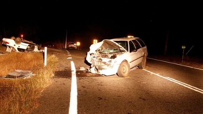 The scene of the crash near Dimbulah which ultimately cost Elyse Miller-Kennedy her life.