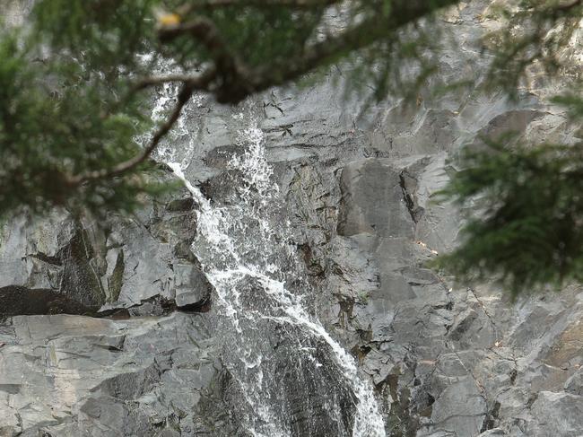 Pictured enjoying one of the Gold Coast popular locals secret spots , The Cedar Creek falls and Rock pools (Tamborine Mountain )  Off the well known tourist beaten track  . Picture Mike Batterham