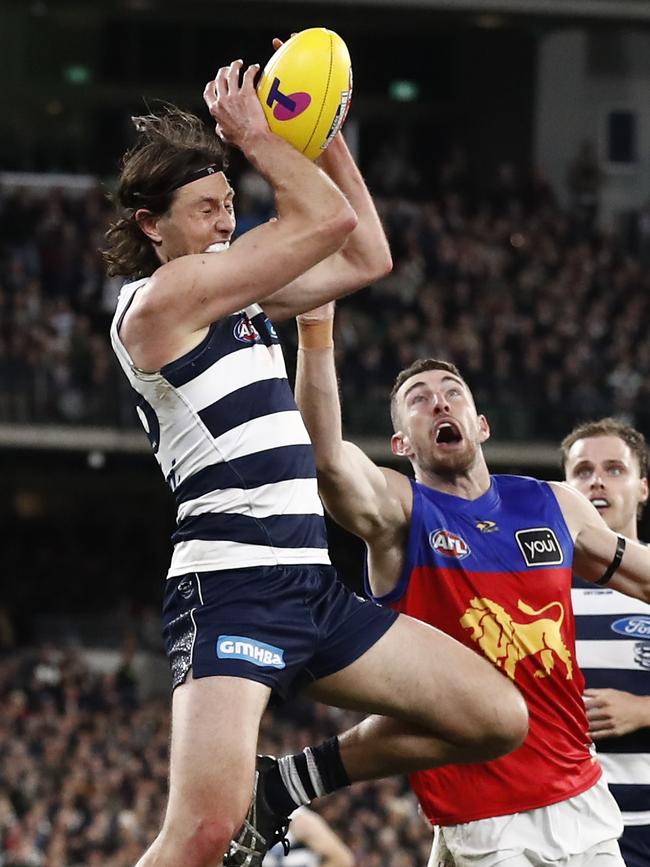 Jack Henry in action during the preliminary final. Picture: Darrian Traynor/AFL Photos/