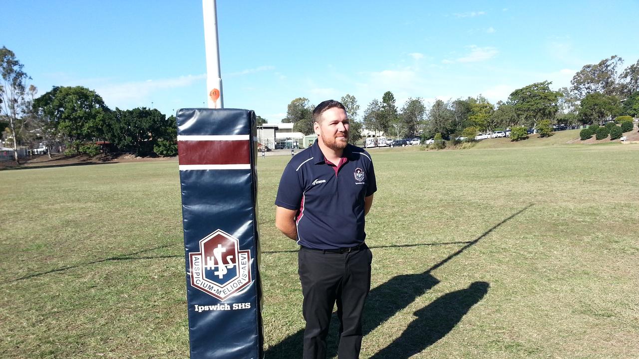 Ipswich State High School rugby league head coach Josh Bretherton. Picture: David Lems