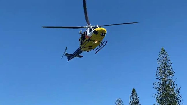 RACQ CQ Rescue helicopter landing