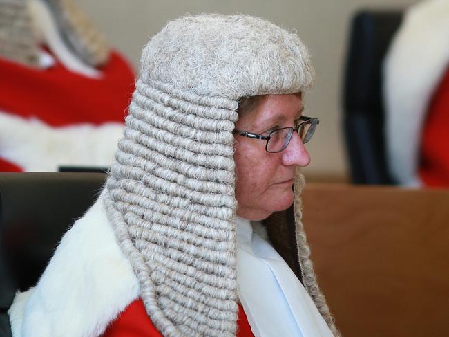 Judge Catherine Holmes. Presentation of Queen's Counsel's Commission, recognition of newly admitted and traditional exchange of Christmas Greetings in the Banco Room at Brisbane Supreme Court. Photo: Claudia Baxter