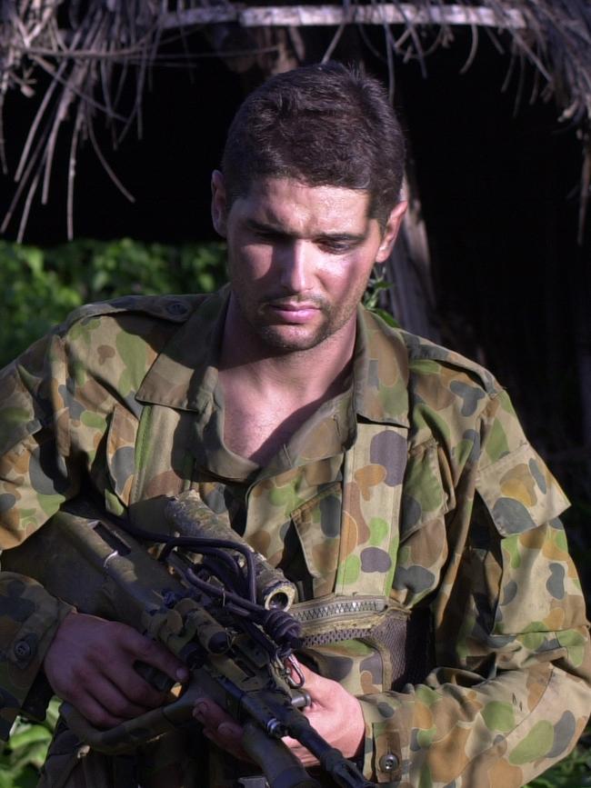 Commando Bram Connolly in Timor.