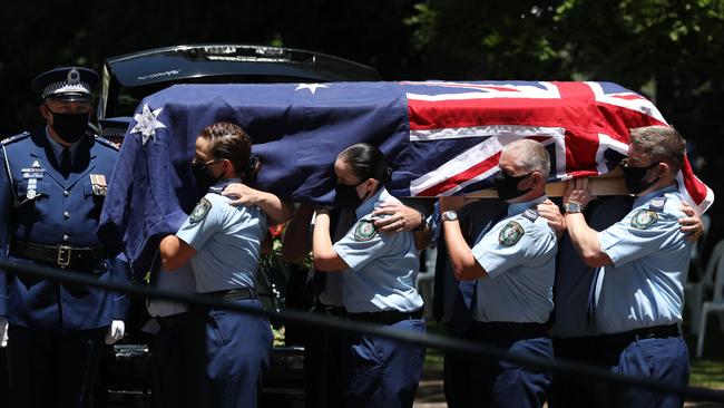 The police funeral for Senior Constable Kelly Foster.