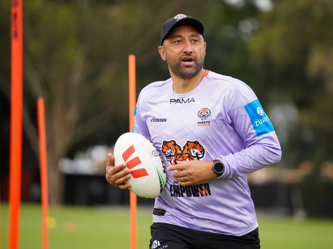 Coach Benji Marshall. Picture: Wests Tigers