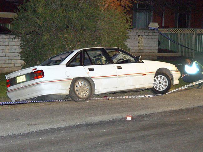 The Holden Commodore that drove through the crowd of partygoers.