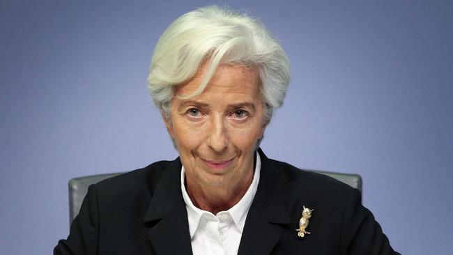 Christine Lagarde, President of the European Central Bank. Picture: AFP