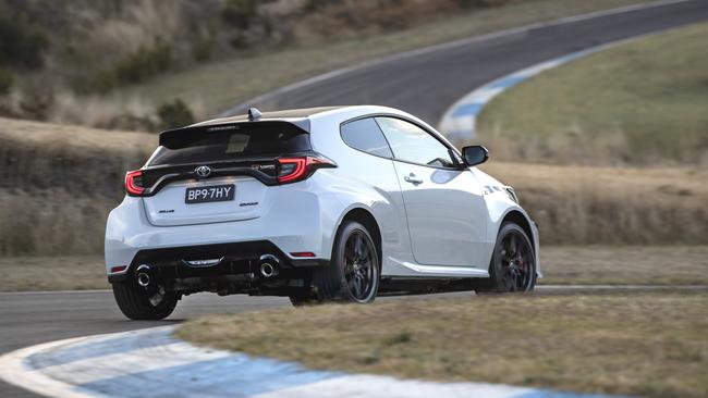 The Toyota GR Yaris Rallye only shares three parts with the garden variety Yaris – the front and rear lights as well as the mirror caps.