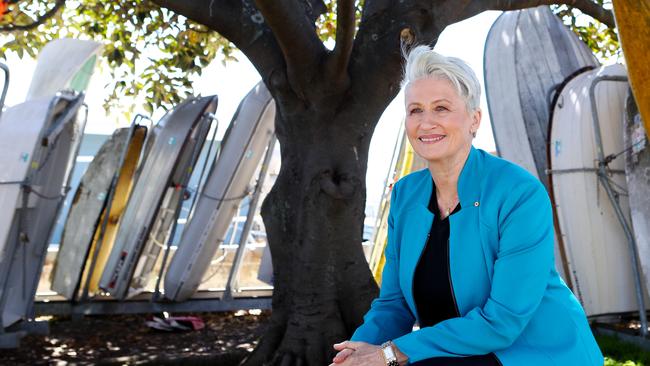 Independent candidate for Wentworth Kerryn Phelps in Double Bay yesterday. Picture: Hollie Adams