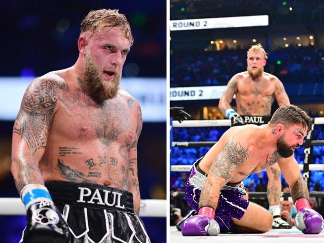 Jake Paul crushed Mike Perry. Photo: Getty Images